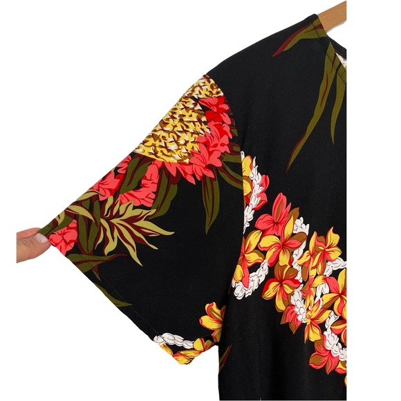 Hilo Hattie Pineapple Midi Hawaiian Dress Luau  Vacation Resortwear EUC - Picture 2 of 7